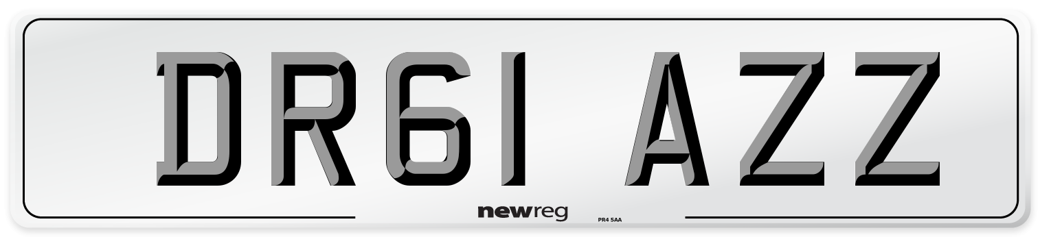 DR61 AZZ Number Plate from New Reg